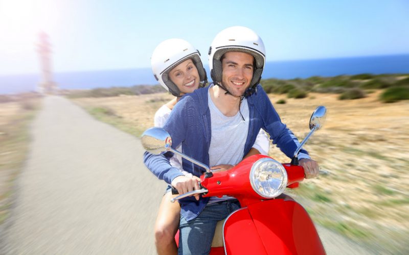 Motor en scooter rijden in Spanje