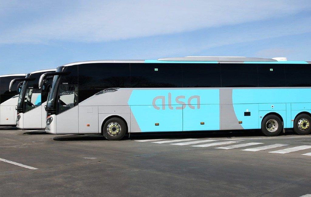 De lijndienstbussen van Alsa in Spanje
